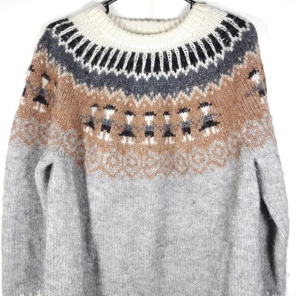 The Alpaca Connection Women's Sz Large? Multicolor 100% Alpaca Pullover Sweater - Picture 2 of 11